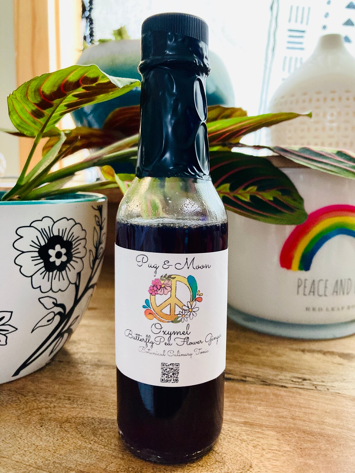 Butterfly Pea Flower & Ginger Oxymel